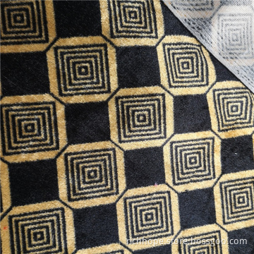 Quality Knitted Print African Velvet Curtain Fabric